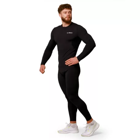 Mid kompressziós leggings Black - S - fekete - GymBeam