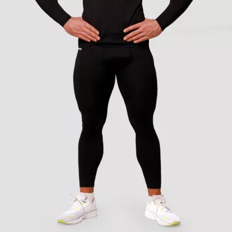 Mid kompressziós leggings Black - M - fekete - GymBeam