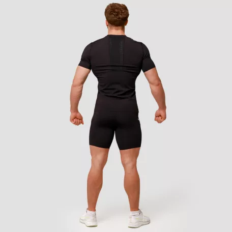 Mid kompressziós rövidnadrág Black - M - fekete - GymBeam