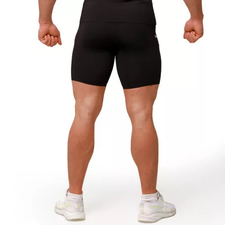 Mid kompressziós rövidnadrág Black - M - fekete - GymBeam
