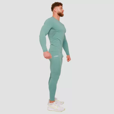 High kompressziós hosszú ujjú póló Blue - S - kék - GymBeam