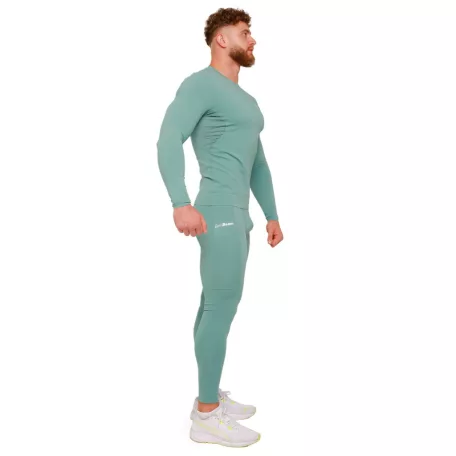 High kompressziós hosszú ujjú póló Blue - S - kék - GymBeam