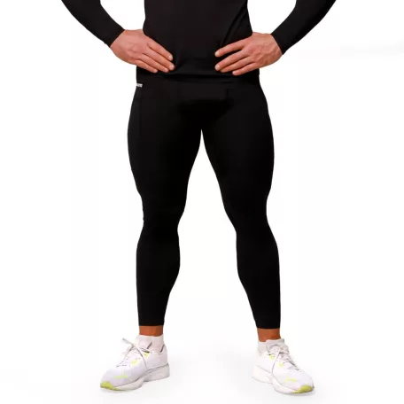 Mid kompressziós leggings Black - XL - fekete - GymBeam