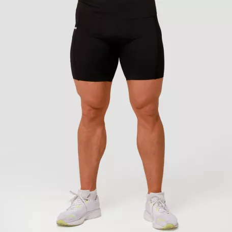 Mid kompressziós rövidnadrág Black - XXL - fekete - GymBeam