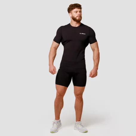 Mid kompressziós rövidnadrág Black - XXL - fekete - GymBeam