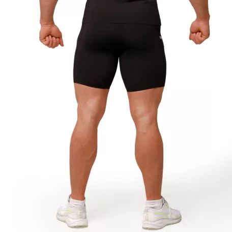 Mid kompressziós rövidnadrág Black - XXL - fekete - GymBeam
