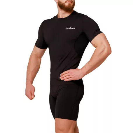 Mid kompressziós rövidnadrág Black - XXL - fekete - GymBeam