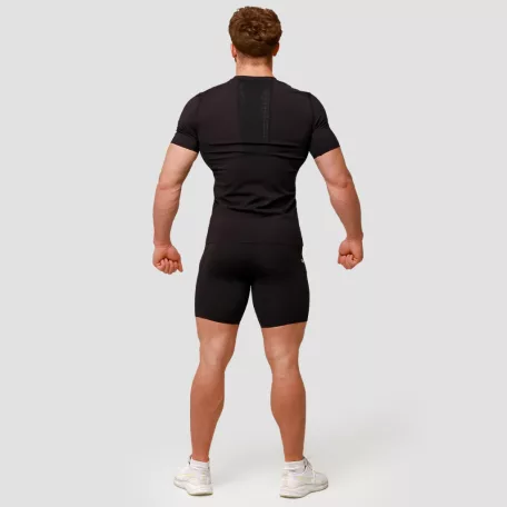 Mid kompressziós rövidnadrág Black - XXXL - fekete - GymBeam