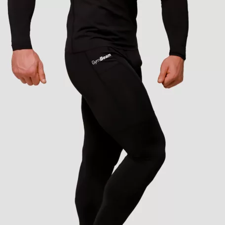 Mid kompressziós leggings Black - XXXL - fekete - GymBeam