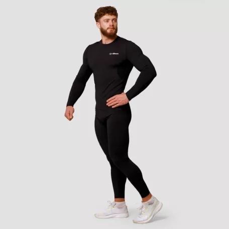 Mid kompressziós leggings Black - XXXL - fekete - GymBeam