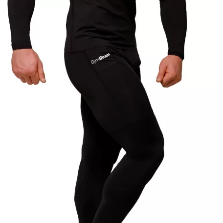 Mid kompressziós leggings Black - XXXL - fekete - GymBeam