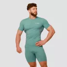 Mid kompressziós rövidnadrág Blue - M - kék - GymBeam