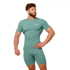 Mid kompressziós rövidnadrág Blue - L - kék - GymBeam