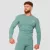 High kompressziós hosszú ujjú póló Blue - XXL - kék - GymBeam
