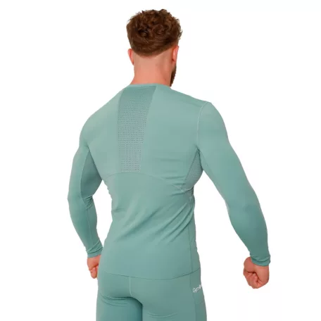High kompressziós hosszú ujjú póló Blue - XXL - kék - GymBeam