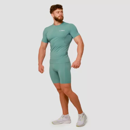 Mid kompressziós rövidnadrág Blue - XXXL - kék - GymBeam