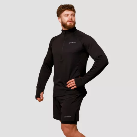 Pulse 1/2 Zip futófelső Black - XXL - fekete - GymBeam