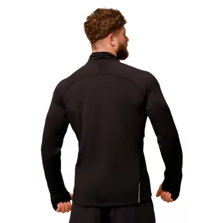Pulse 1/2 Zip futófelső Black - XXL - fekete - GymBeam