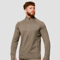 Pulse 1/2 Zip futófelső Vetiver - S - zöld - GymBeam