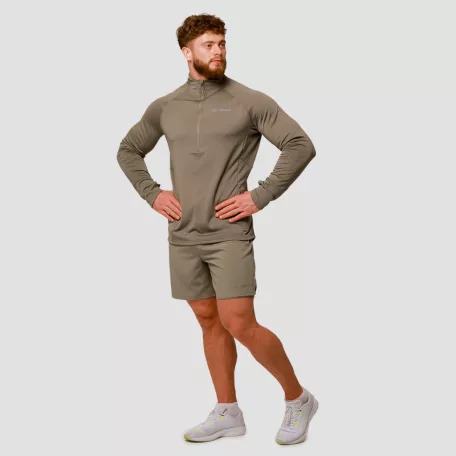 Pulse 1/2 Zip futófelső Vetiver - S - zöld - GymBeam