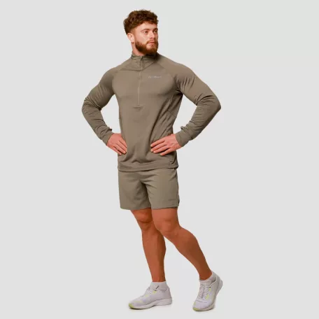 Pulse 1/2 Zip futófelső Vetiver - M - zöld - GymBeam