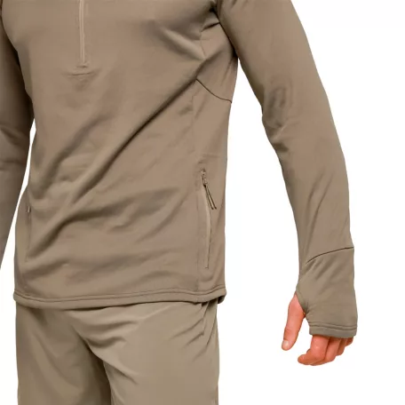 Pulse 1/2 Zip futófelső Vetiver - M - zöld - GymBeam
