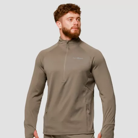 Pulse 1/2 Zip futófelső Vetiver - XXL - zöld - GymBeam
