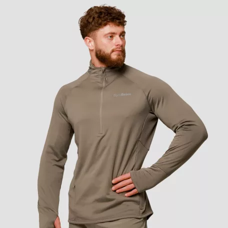 Pulse 1/2 Zip futófelső Vetiver - XXL - zöld - GymBeam