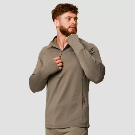 Pulse 1/2 Zip futófelső Vetiver - XXL - zöld - GymBeam