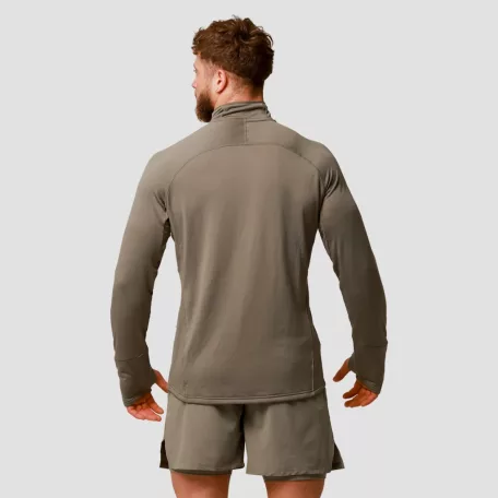 Pulse 1/2 Zip futófelső Vetiver - XXL - zöld - GymBeam