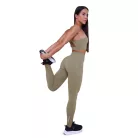Pulse női futóleggings Vetiver - S - zöld - GymBeam