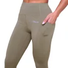 Pulse női futóleggings Vetiver - M - zöld - GymBeam