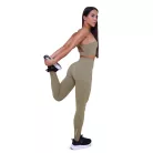 Pulse női futóleggings Vetiver - M - zöld - GymBeam