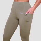 Pulse női futóleggings Vetiver - L - zöld - GymBeam