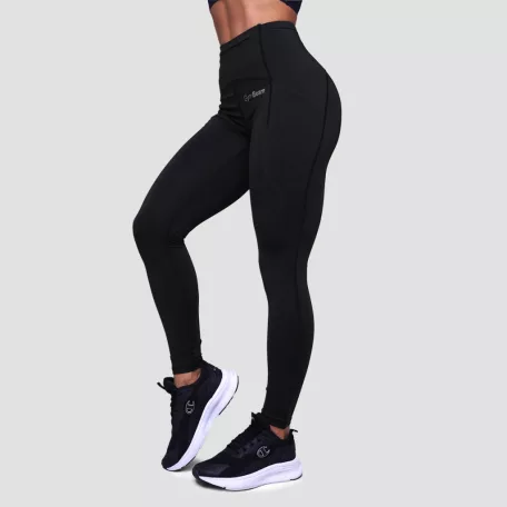 Pulse női futóleggings Black - XS - fekete - GymBeam