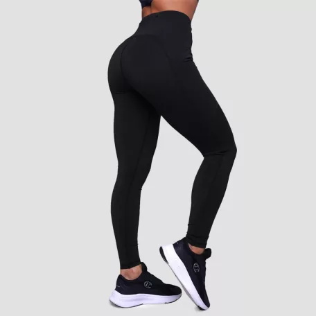 Pulse női futóleggings Black - M - fekete - GymBeam