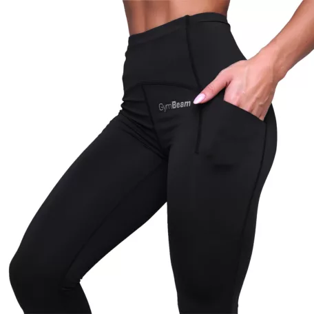 Pulse női futóleggings Black - XL - fekete - GymBeam