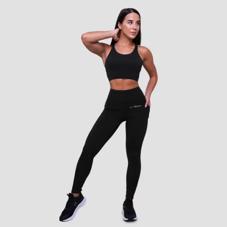 Pulse női futóleggings Black - XXL - fekete - GymBeam