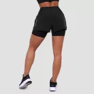 Pulse 2in1 női futó rövidnadrág Black - XS - fekete - GymBeam