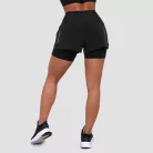 Pulse 2in1 női futó rövidnadrág Black - XL - fekete - GymBeam