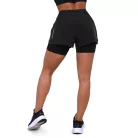 Pulse 2in1 női futó rövidnadrág Black - XL - fekete - GymBeam