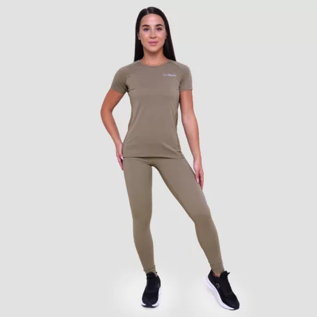 Pulse női futópóló Vetiver - XS - zöld - GymBeam