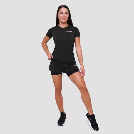 Pulse női futópóló Black - XS - fekete - GymBeam