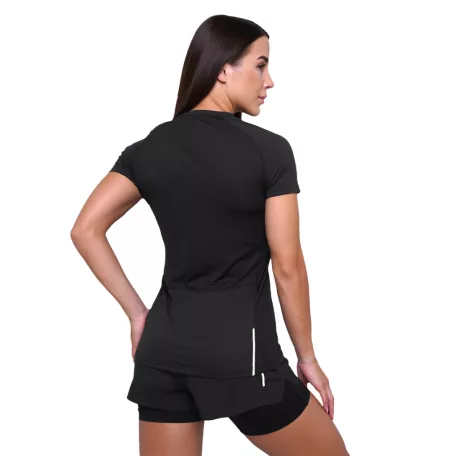 Pulse női futópóló Black - XS - fekete - GymBeam