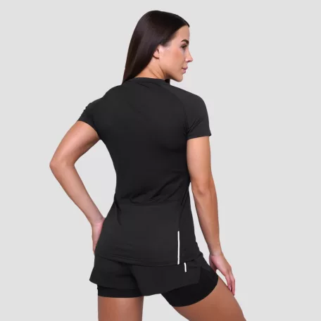 Pulse női futópóló Black - XL - fekete - GymBeam