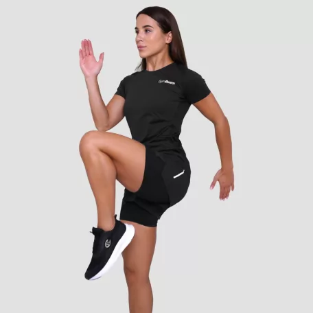 Pulse női futópóló Black - XXL - fekete - GymBeam