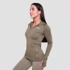 Pulse 1/2 Zip női futófelső Vetiver - S - zöld - GymBeam
