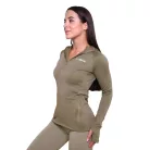 Pulse 1/2 Zip női futófelső Vetiver - XXL - zöld - GymBeam