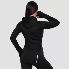 Pulse 1/2 Zip női futófelső Black - XS - fekete - GymBeam