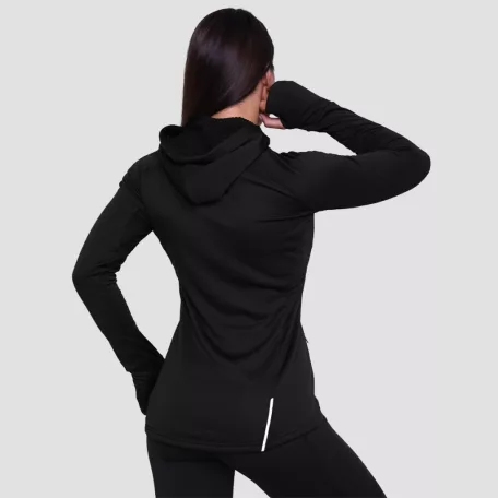 Pulse 1/2 Zip női futófelső Black - XS - fekete - GymBeam